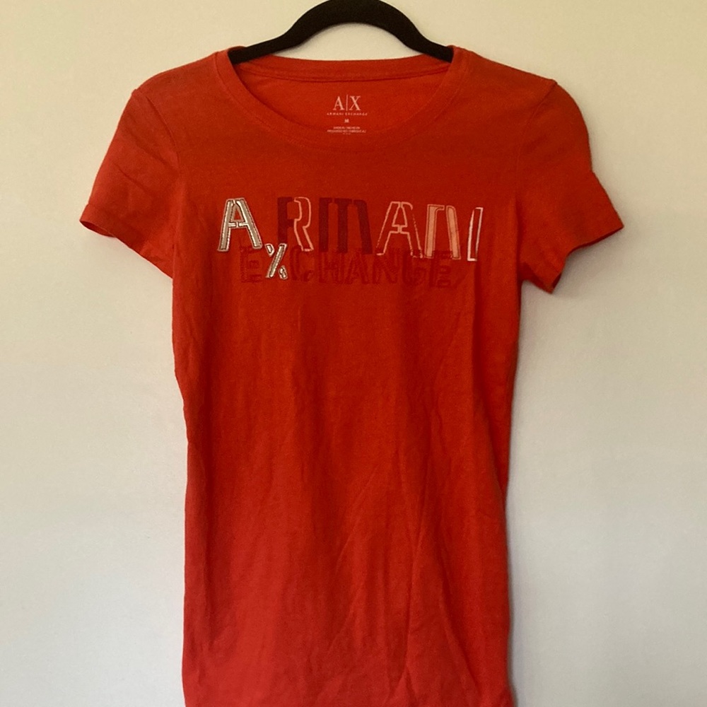 Armani Exchange Slim-Fit long cotton t-shirt